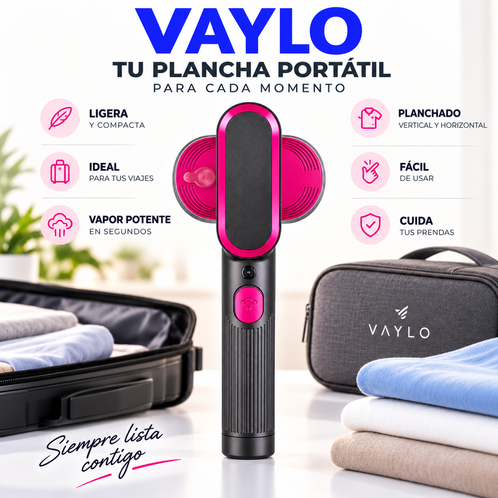 VAYLO | Plancha de Vapor Portátil