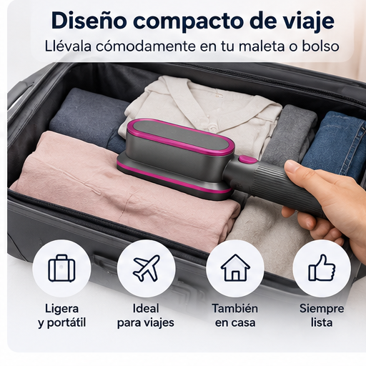 Plancha portátil para casa y viajes